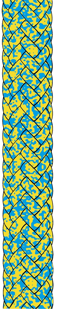 Racing Dyneema 78 Pro Sheet rope in Blue -Natural