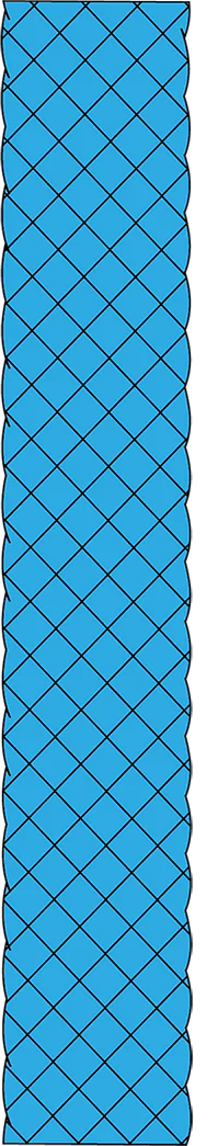 Dyneema Covers rope in Blue