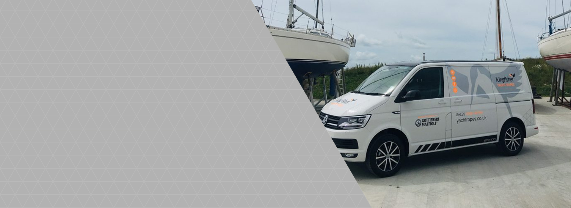 Image of the Kingfisher sales team's van