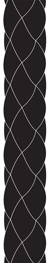 8 Plait Multifiliment Polyester rope in Black